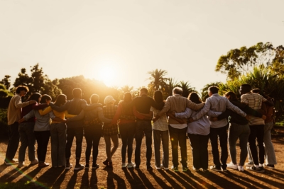 Back,View,Of,Happy,Multigenerational,People,Having,Fun,In,A